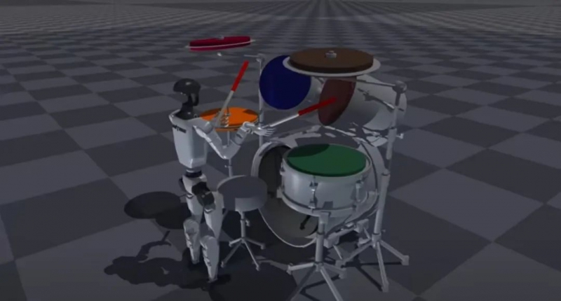 机器人鼓手能演绎摇滚、爵士等多风格曲目,节奏精准度超 90%(图1) 机器人鼓手能演绎摇滚、爵士等多风格曲目,节奏精准度超 90%(图1)