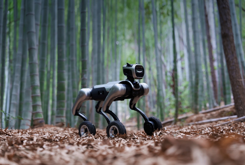 消费级最强:魔法原子发布MagicDog-W轮式四足机器人(图1) 消费级最强:魔法原子发布MagicDog-W轮式四足机器人(图1)