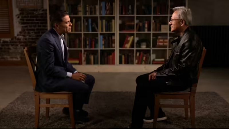 英伟达黄仁勋最新专访:谈美国制造业、AI 就业、Grok 争议及 AI 医疗应用(图1) 英伟达黄仁勋最新专访:谈美国制造业、AI 就业、Grok 争议及 AI 医疗应用(图1)