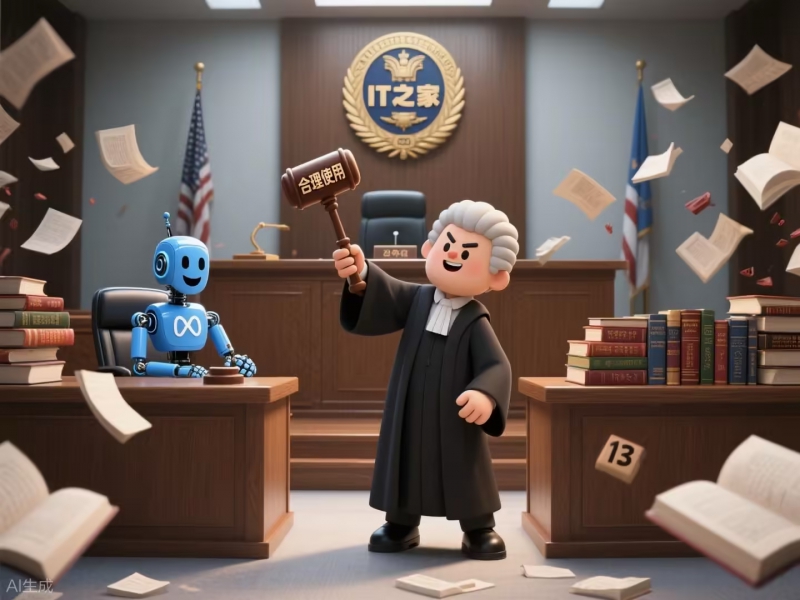 美法官裁定 Meta 用受版权保护书籍训练 AI 属合理使用,13 名作家起诉遭驳回(图1) 美法官裁定 Meta 用受版权保护书籍训练 AI 属合理使用,13 名作家起诉遭驳回(图1)