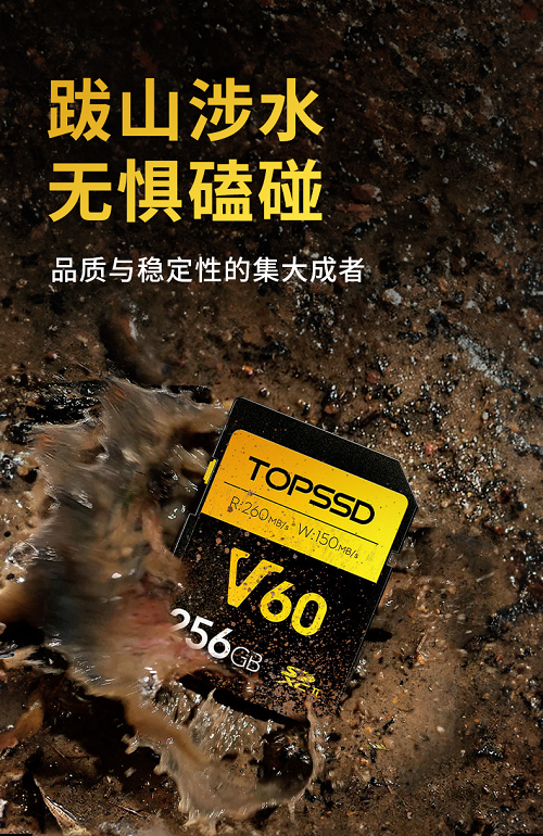 天硕 V60 256GB SD 卡：卓越品质，开启存储新境界(图3)