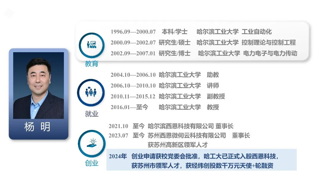  哈工大教授创业！伺服驱动技术研发商「西恩科技」天使+轮获数千万融资！(图3)